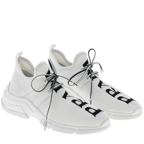 all white Prada shoes